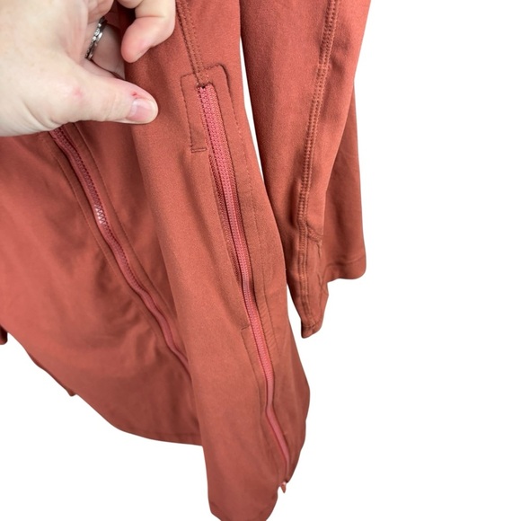 Boutique Athleisure Rust red Long Sleeve Hooded butter soft Dress in L - Picture 5 of 14